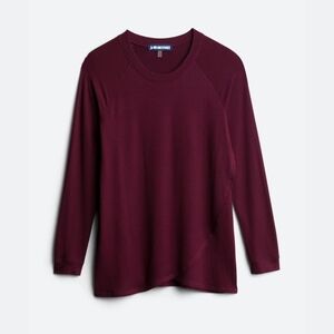 Maroon Long Sleeve Nursing Top
